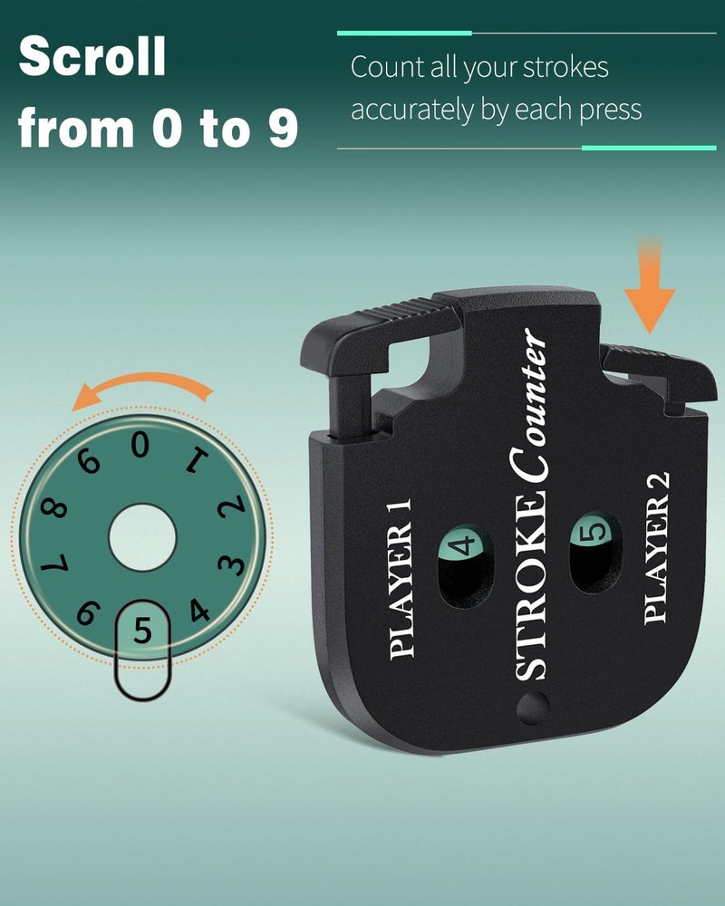 GreenHaven Mini Golf Score Shot Stroke Counter Clicker with Dial Resetting Tool/Key Chain for Golf Game Scorekeeper Portable 2 Digit Outdoor Sport Scoreboard for Putts (2 Pack) - Image 3